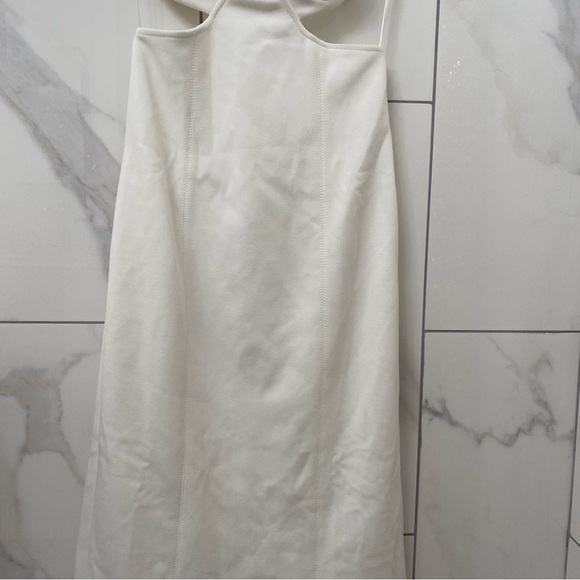 MISHA COLLECTION Ivory Cut-Out Midi Dress - Picture 3 of 8